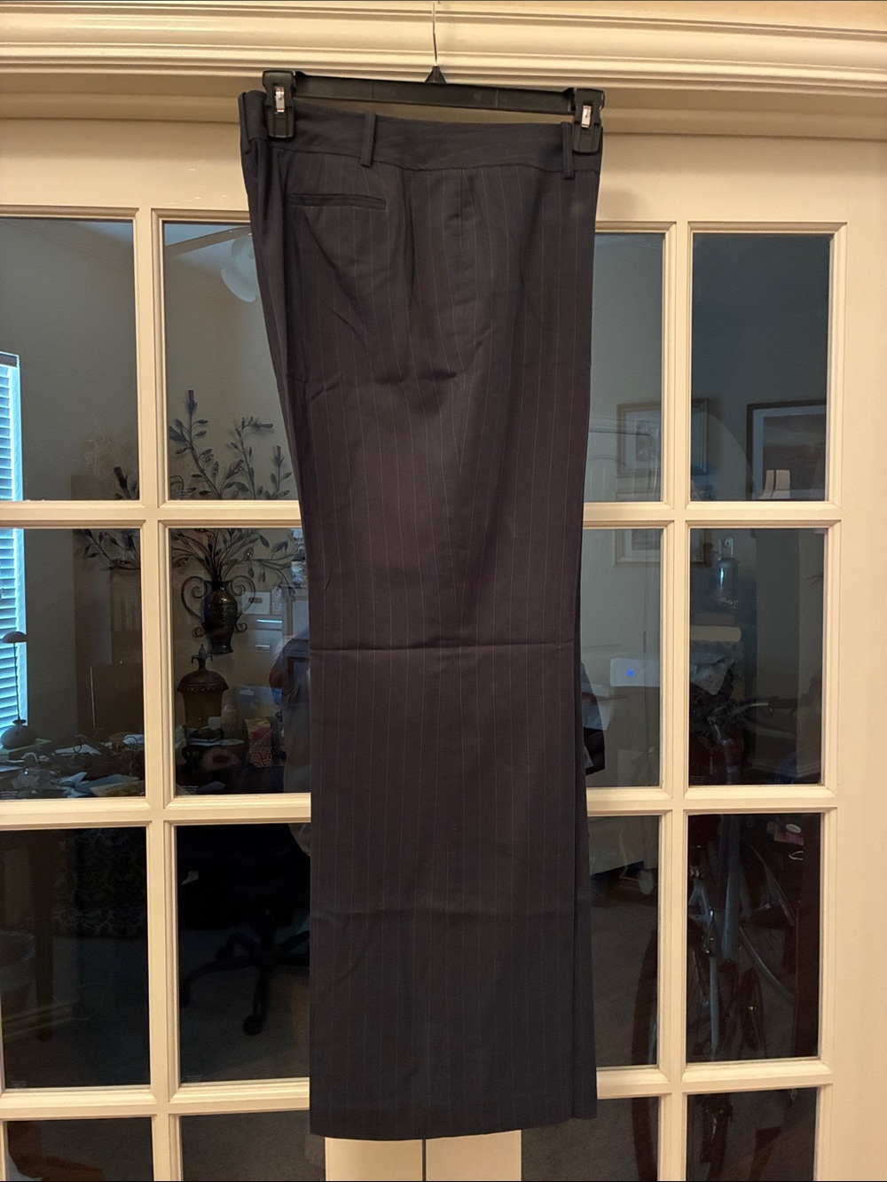 Ann Taylor Women’s Navy subtle Pinstripe Dress Trousers